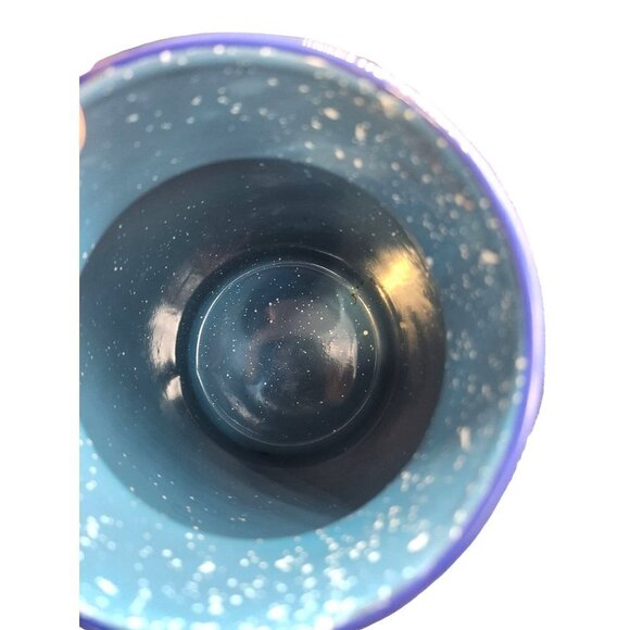 Vintage Blue Enamelware Graniteware Cream Milk Can, Perfect Canister Size - Picture 4 of 12